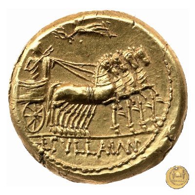 367/4 - aureo L. Manlius L.f. Torquatus / L. Cornelius Sulla Felix 82 BC (Itinerante con Silla)