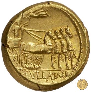 367/4 - aureo L. Manlius L.f. Torquatus / L. Cornelius Sulla Felix 82 BC (Itinerante con Silla)