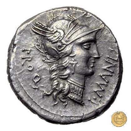 367/5 - denario L. Manlius L.f. Torquatus / L. Cornelius Sulla Felix 82 BC (Itinerante con Silla)