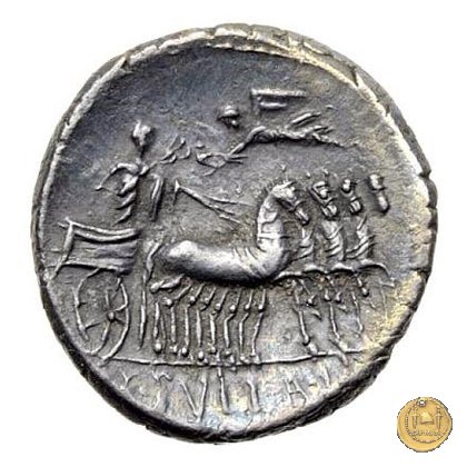 367/5 - denario L. Manlius L.f. Torquatus / L. Cornelius Sulla Felix 82 BC (Itinerante con Silla)