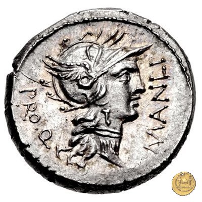 367/5 - denario L. Manlius L.f. Torquatus / L. Cornelius Sulla Felix 82 BC (Itinerante con Silla)