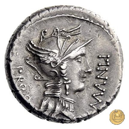 367/5 - denario L. Manlius L.f. Torquatus / L. Cornelius Sulla Felix 82 BC (Itinerante con Silla)