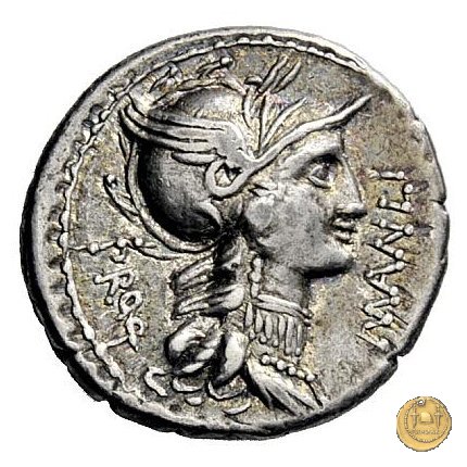 367/5 - denario L. Manlius L.f. Torquatus / L. Cornelius Sulla Felix 82 BC (Itinerante con Silla)