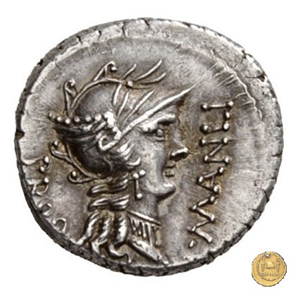 367/5 - denario L. Manlius L.f. Torquatus / L. Cornelius Sulla Felix 82 BC (Itinerante con Silla)