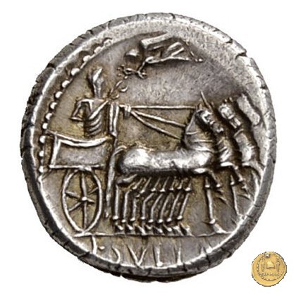 367/5 - denario L. Manlius L.f. Torquatus / L. Cornelius Sulla Felix 82 BC (Itinerante con Silla)