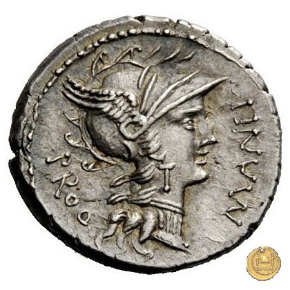 367/5 - denario L. Manlius L.f. Torquatus / L. Cornelius Sulla Felix 82 BC (Itinerante con Silla)