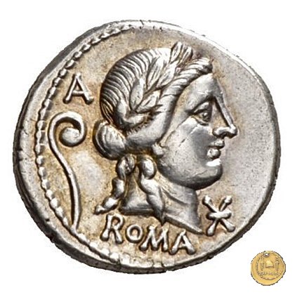 370/1 - denario C. Servilius Vatia Isauricus 82-80 a.C. (Roma)