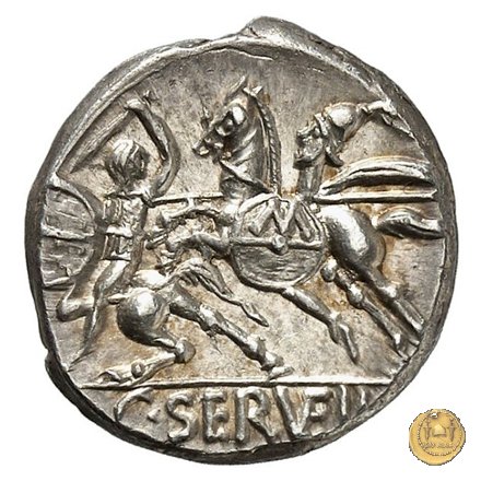 370/1 - denario C. Servilius Vatia Isauricus 82-80 BC (Roma)