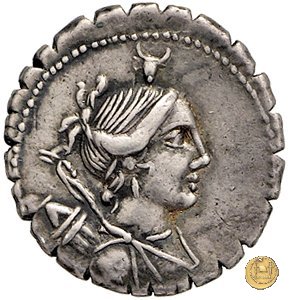 372/1 - denario A. Postumius A.f. Sp.n. Albinus 81 BC (Roma)