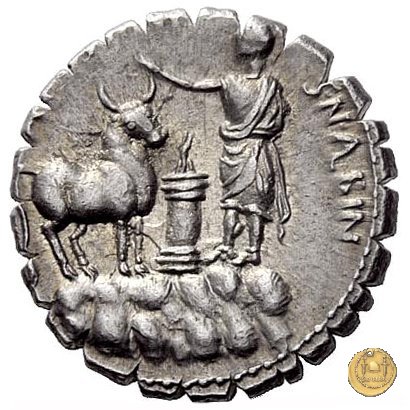 372/1 - denario A. Postumius A.f. Sp.n. Albinus 81 BC (Roma)