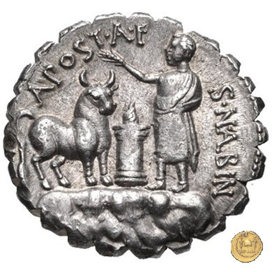 372/1 - denario A. Postumius A.f. Sp.n. Albinus 81 BC (Roma)