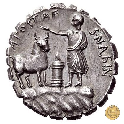 372/1 - denario A. Postumius A.f. Sp.n. Albinus 81 BC (Roma)