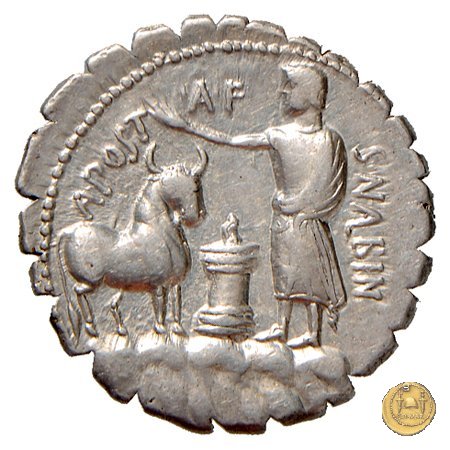 372/1 - denario A. Postumius A.f. Sp.n. Albinus 81 BC (Roma)