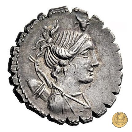 372/1 - denario A. Postumius A.f. Sp.n. Albinus 81 BC (Roma)