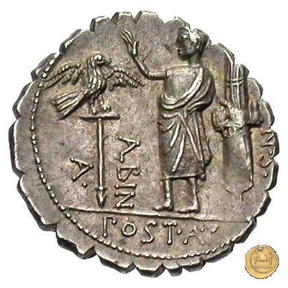 372/2 - denario A. Postumius A.f. Sp.n. Albinus 81 BC (Roma)