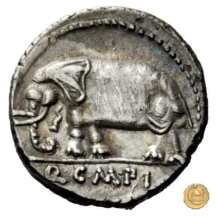 374/1 - denario Q. Caecilius Metellus Pius 81 BC (Nord Italia)