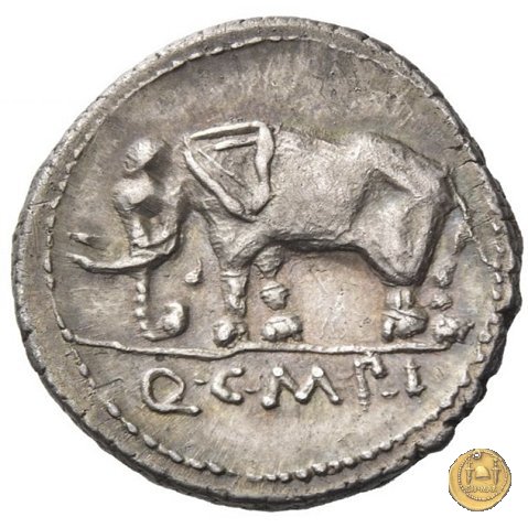 374/1 - denario Q. Caecilius Metellus Pius 81 BC (Nord Italia)