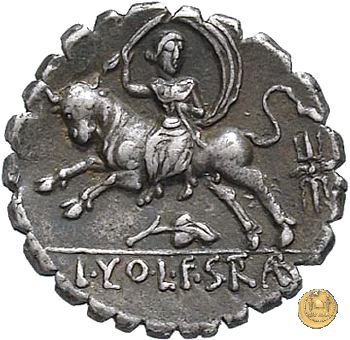 377/1 - denario L. Volteius (Volumnius) L.f. Strabo 81 BC (Roma)