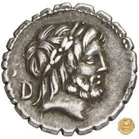 377/1 - denario L. Volteius (Volumnius) L.f. Strabo 81 BC (Roma)