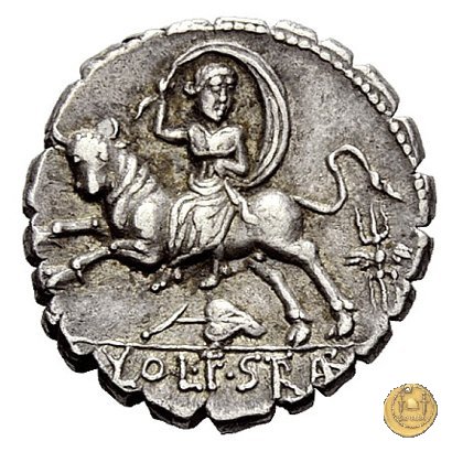 377/1 - denario L. Volteius (Volumnius) L.f. Strabo 81 BC (Roma)