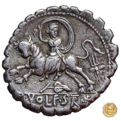 377/1 - denario L. Volteius (Volumnius) L.f. Strabo 81 a.C. (Roma)