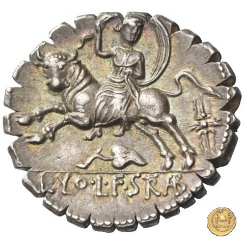 377/1 - denario L. Volteius (Volumnius) L.f. Strabo 81 BC (Roma)