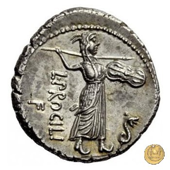 379/1 - denario L. Procilius 80 BC (Roma)