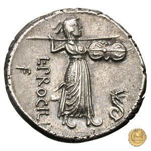 379/1 - denario L. Procilius 80 BC (Roma)