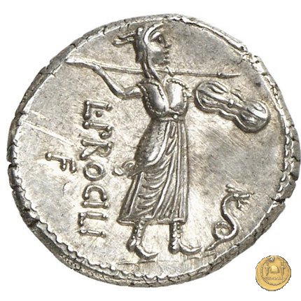 379/1 - denario L. Procilius 80 BC (Roma)