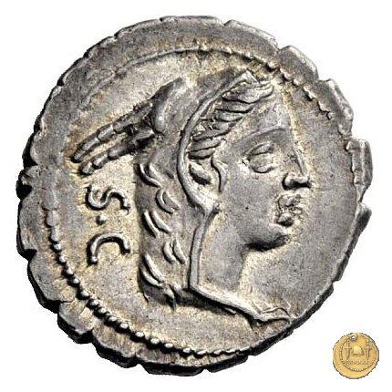 379/2 - denario L. Procilius 80 BC (Roma)