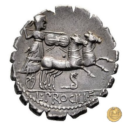 379/2 - denario L. Procilius 80 BC (Roma)