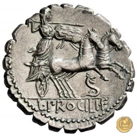 379/2 - denario L. Procilius 80 BC (Roma)