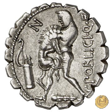 380/1 - denario C. Poblicius Q.f. 80 BC (Roma)
