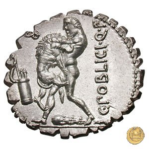 380/1 - denario C. Poblicius Q.f. 80 BC (Roma)