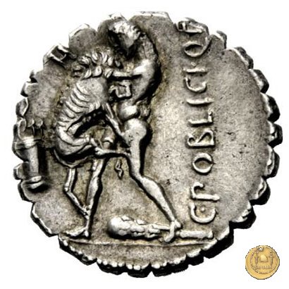 380/1 - denario C. Poblicius Q.f. 80 BC (Roma)