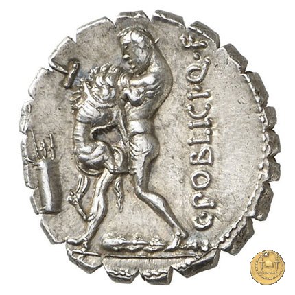 380/1 - denario C. Poblicius Q.f. 80 BC (Roma)