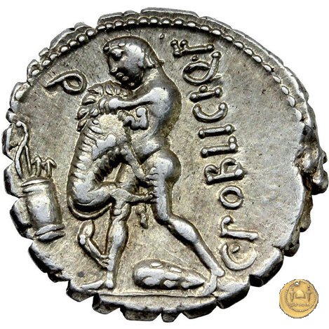 380/1 - denario C. Poblicius Q.f. 80 BC (Roma)