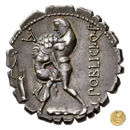 380/1 - denario C. Poblicius Q.f. 80 BC (Roma)