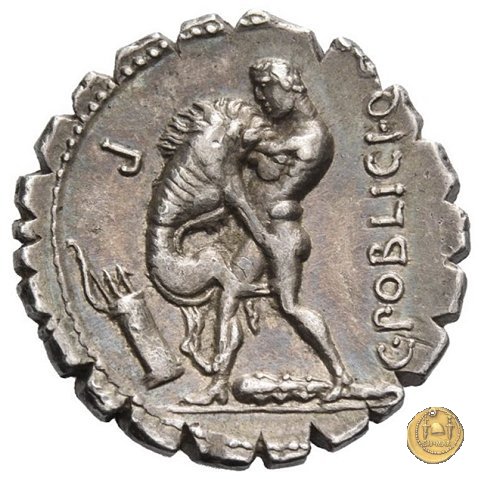 380/1 - denario C. Poblicius Q.f. 80 BC (Roma)