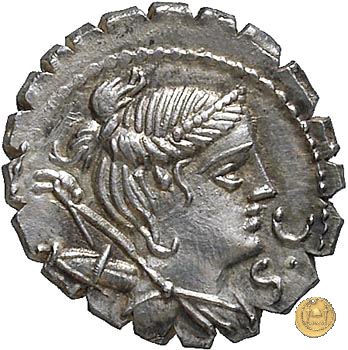 383/1 - denario Ti. Claudius Ti.f. Ap.n. Nero 79 BC (Roma)