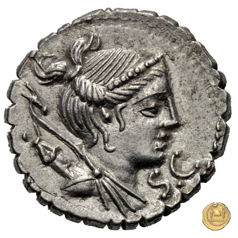 383/1 - denario Ti. Claudius Ti.f. Ap.n. Nero 79 BC (Roma)