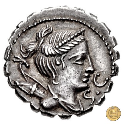 383/1 - denario Ti. Claudius Ti.f. Ap.n. Nero 79 BC (Roma)