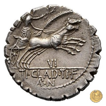 383/1 - denario Ti. Claudius Ti.f. Ap.n. Nero 79 BC (Roma)