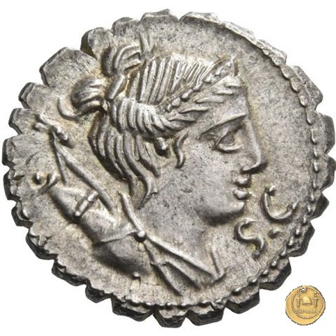 383/1 - denario Ti. Claudius Ti.f. Ap.n. Nero 79 BC (Roma)