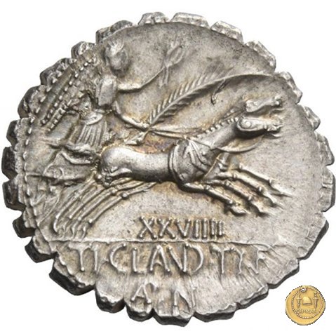 383/1 - denario Ti. Claudius Ti.f. Ap.n. Nero 79 BC (Roma)