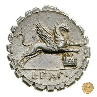 384/1 - denario L. Papius 79 BC (Roma)