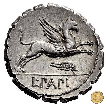 384/1 - denario L. Papius 79 BC (Roma)