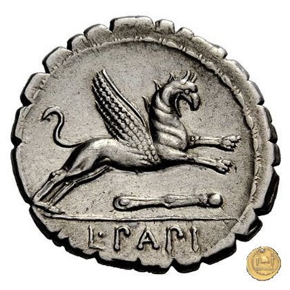 384/1 - denario L. Papius 79 BC (Roma)