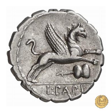 384/1 - denario L. Papius 79 BC (Roma)