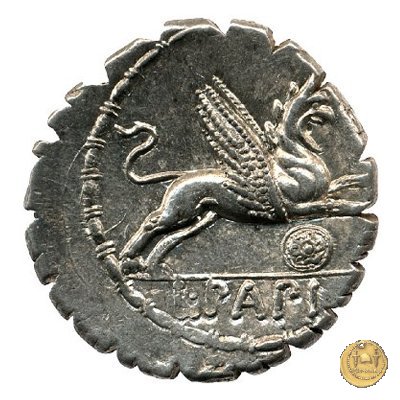 384/1 - denario L. Papius 79 BC (Roma)